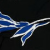Estampa Preta Azul e Branca